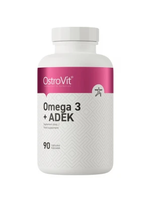 OstroVit Omega 3 + ADEK / Vitamin A + D + E + K 90 капсули