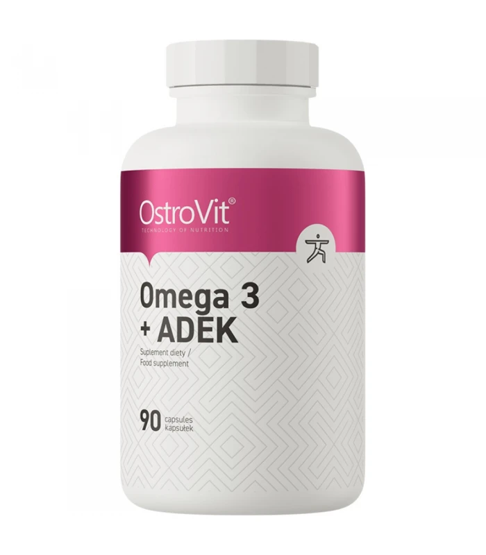 OstroVit Omega 3 + ADEK / Vitamin A + D + E + K 90 капсули