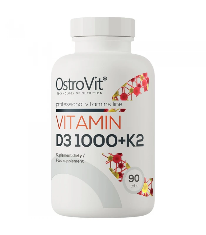 OstroVit Vitamin D3 1000 IU и K2 50 mcg 90 таблетки