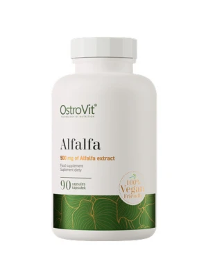 OstroVit Alfalfa 500 mg / Vege 90 капсули - листа от люцерна