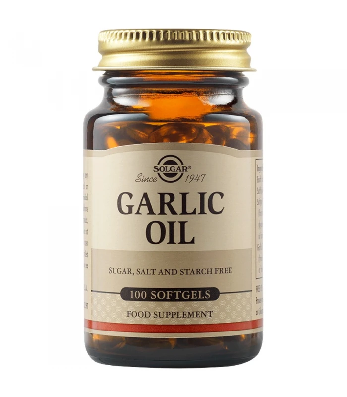 Solgar Garlic Oil 100 капсули - Масло от чесън