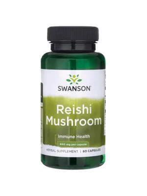SWANSON Reishi Mushroom 600 mg, 60 капсули - Гъба Рейши