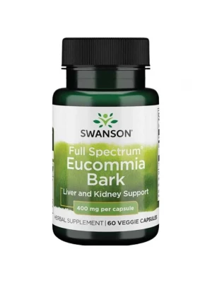 SWANSON Eucommia Bark 400 mg 60 капсули - за високо кръвно и сърце
