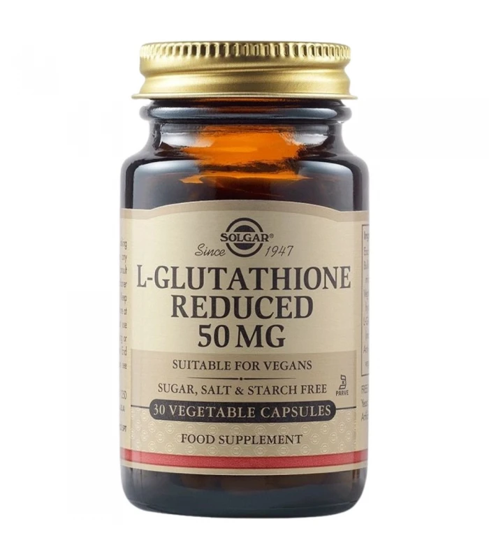 Solgar L-Glutathione 50 mg 30 и 90 капсули