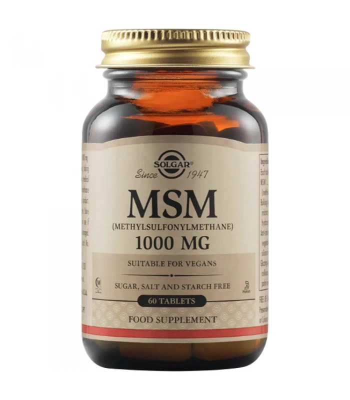 Solgar MSM 1000 mg 60 таблетки - Органична сяра