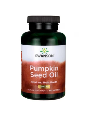 SWANSON Pumpkin Seed Oil 1000 mg, 100 капсули - Масло от тиквено семе