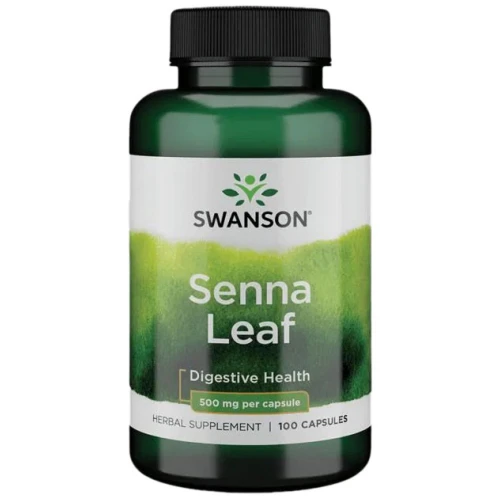 SWANSON Senna Leaf 500 mg - 100 капсули листа от сена