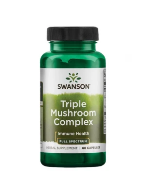 SWANSON Triple Mushroom Complex 600 mg - 60 капсули