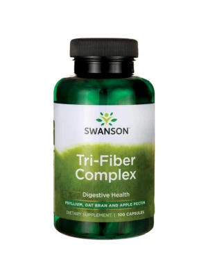 SWANSON Tri-Fiber Complex 100 капсули - Фибри за храносмилането
