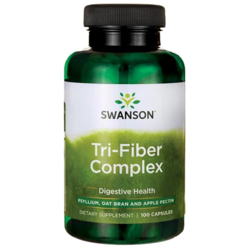 SWANSON Tri-Fiber Complex 100 капсули - Фибри за храносмилането