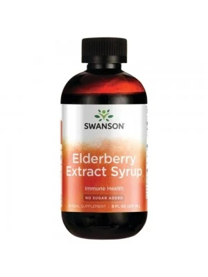 SWANSON Natural Elderberry Extract Syrup 237мл - Сироп черен бъз