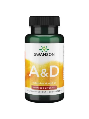 SWANSON Vitamin A & D 250 капсули