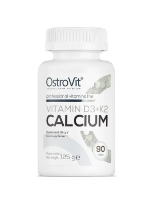 OstroVit Vitamin D3 2000  K2 100 mcg и Calcium 90 таблетки