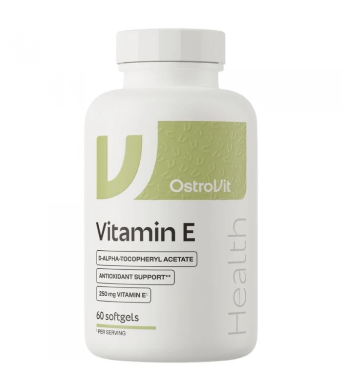 OstroVit Vitamin E 250mg 60 капсули - антиоксидантна защита