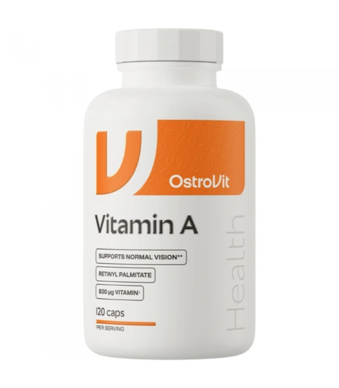 OstroVit Vitamin A 800 mcg - 120 капсули за очно здраве