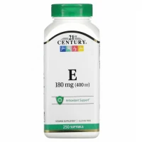21st Century Vitamin E 180mg (400IU) 250 softgels - Витамин Е