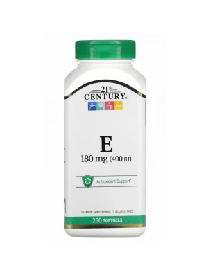 21st Century Vitamin E 180mg (400IU) 250 softgels - Витамин Е