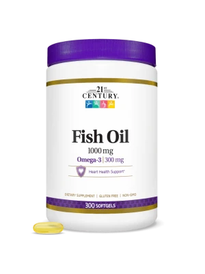 21st Century Fish Oil 1000mg 300 softgels- Омега 3 Рибено Масло