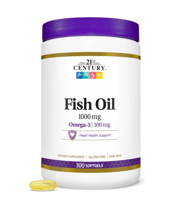 21st Century Fish Oil 1000mg 300 softgels- Омега 3 Рибено Масло