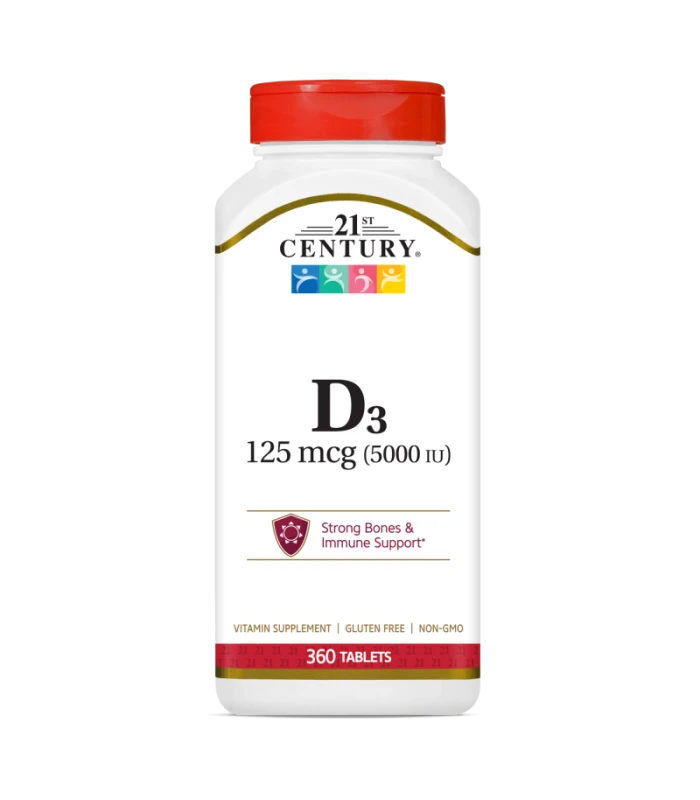 21st Century Vitamin D3 125mcg (5000IU) 360 таблетки