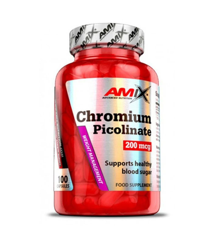 AMIX Chromium Picolinate, 200мкг, 100капс - Хром Пиколинат