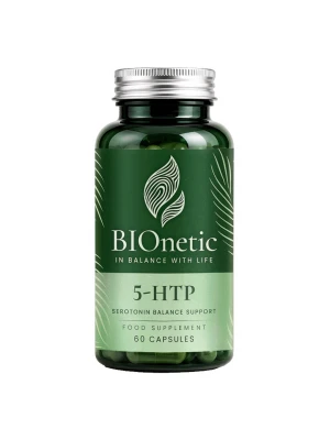 BIONETIC 5-HTP 100mg 60 капсули - при стрес и безсъние