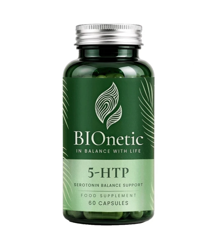 BIONETIC 5-HTP 100mg 60 капсули - при стрес и безсъние
