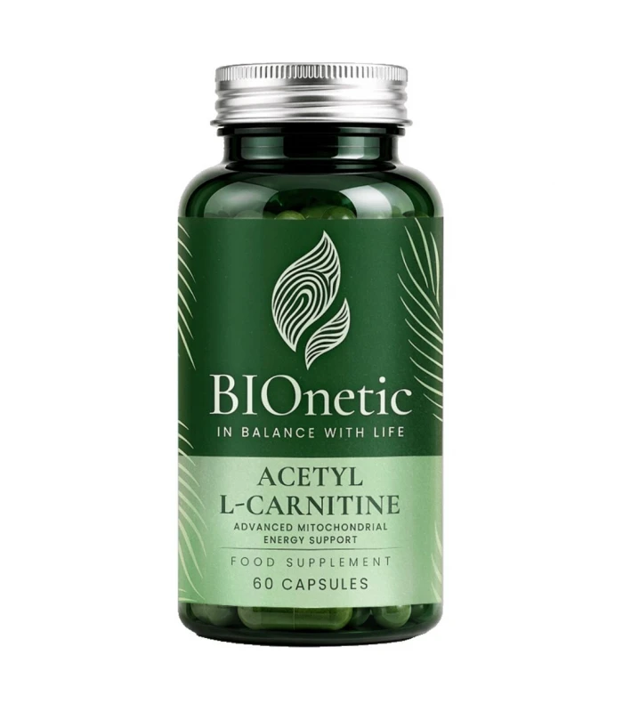 BIONETIC Acetyl L-Carnitine 1200mg 60 капсули - Клетъчен бустер