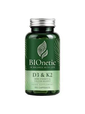 BIONETIC vitamin D3 и K2 60 капсули 