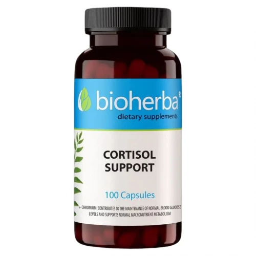 Bioherba Cortisol Support 100капс - Регулиране на стреса