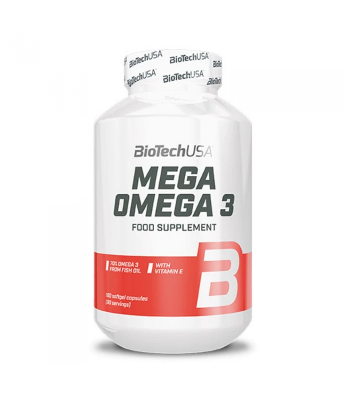 BIOTECH USA Mega Omega 3, 180капс - Омега 3 мастни киселини