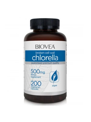 BIOVEA Chlorella 500мг, 200капс - зелено водорасло