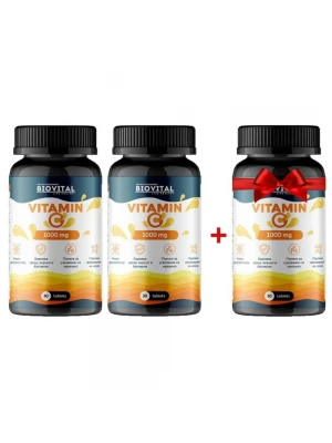 2бр Vitamin C 1000mg  за имунната система - 2 и 1 ПОДАРЪК