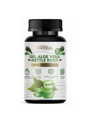Гел Алое Вера с Коприва 90 таблетки - Регенерация, Енергия, Баланс