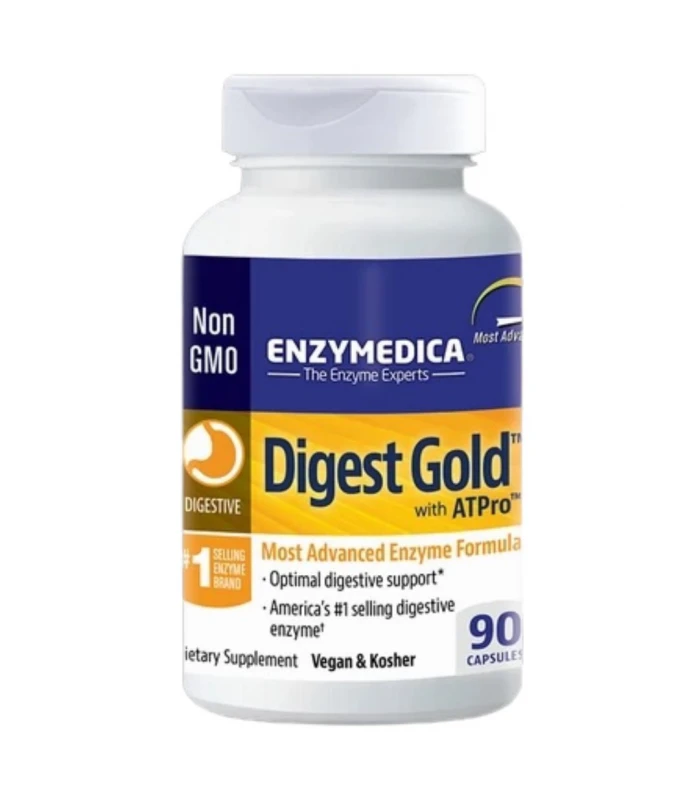 Digest Gold with ATPro ENZYMEDICA, 90капс - Храносмилателен бустер