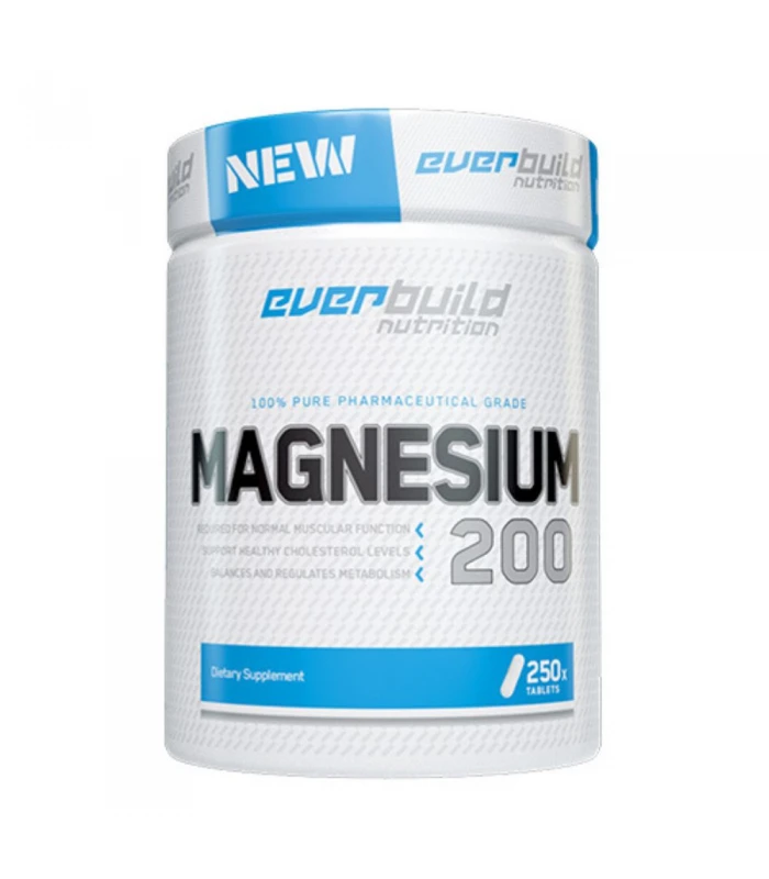 EVERBUILD Magnesium Citrate 200мг, 250табл - Магнезиев цитрат