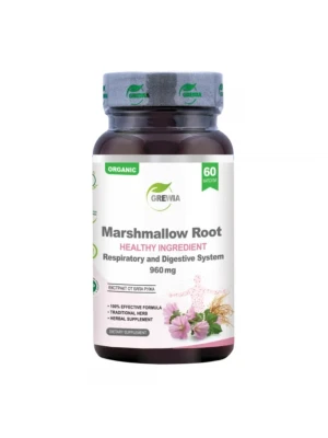 Marshmallow Root 960mg, 60капс - Екстракт от бяла ружа