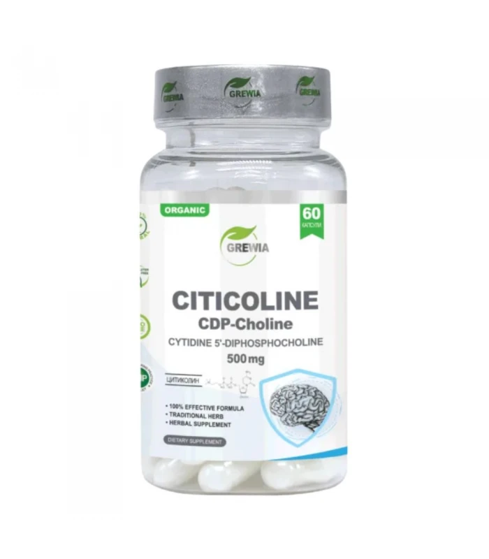 CITICOLINE CDP-Choline 500mg, 60капс - Подпомага мозъка