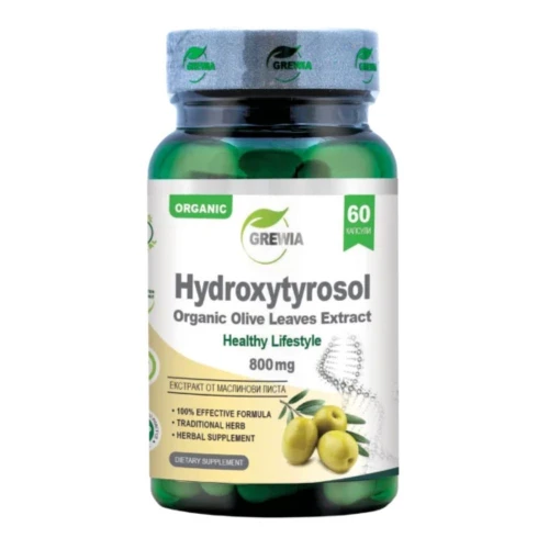 Hydroxytyrosol Organic Olive Leaves Extract, 60капс - за сърце