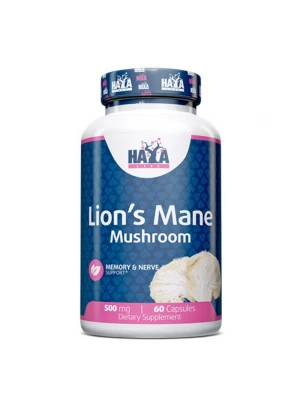 HAYA LABS Lion's Mane Mushroom 500 mg, 60Caps - гъба Лъвска грива