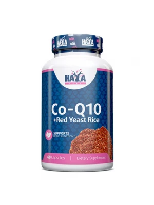 HAYA LABS Coenzyme Co-Q10 60 mg & Red Yeast Rice 500 mg - 60 Caps