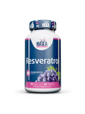 HAYA LABS Resveratrol 40 mg, 60табл - Ресвератрол
