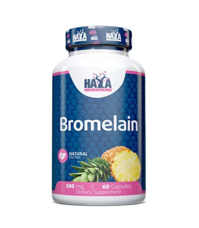 HAYA LABS Bromelain 500мг, 60капс - Бромелаин