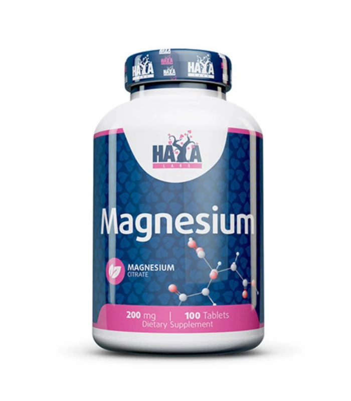 HAYA LABS Magnesium Citrate 200mg, 100табл