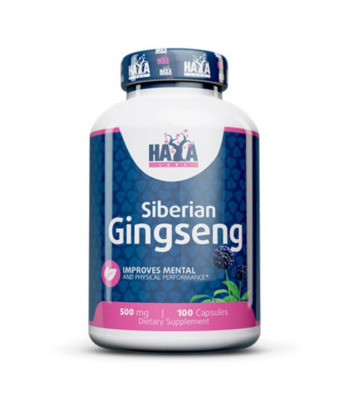 HAYA LABS Siberian Ginseng 500мг, 100капс - Сибирски женшен