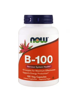 NOW Vitamin B-100, 100капс - комплекс витамини от група B