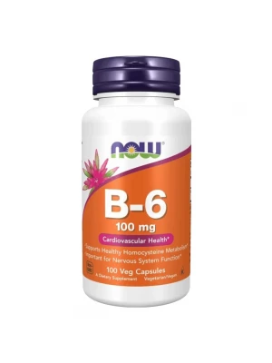 NOW vitamin B-6, 100мг, 100капс - Пиридоксин