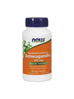 NOW Ashwagandha 450mg, 90капс - екстракт Ашваганда
