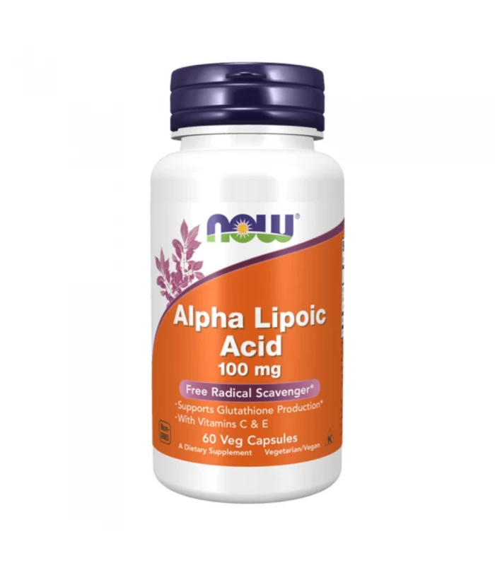 NOW Alpha Lipoic Acid, 100мг, 60капс - естествен антиоксидант