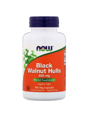 NOW Black Walnut Hulls 500мг, 100капс - при паразити 
